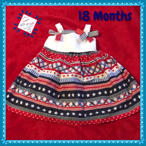 Bonnie Baby Other - Americana Stars and Stripes Dress